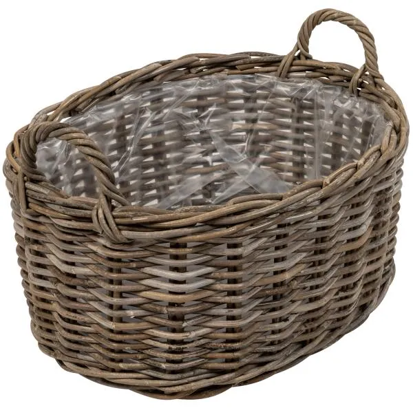 Ovale Korb mit Griff 53x40x25cm