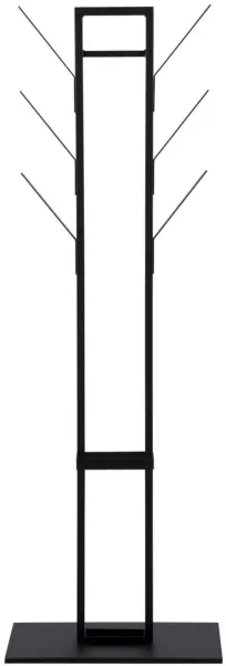 ACT NORDIC Vinson Garderobenständer - schwarzes Metall, inkl. Regenschirmständer